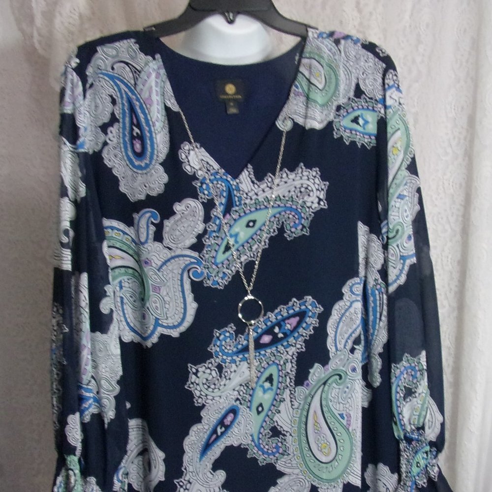JM Collection Blouse Size 3X NWOT